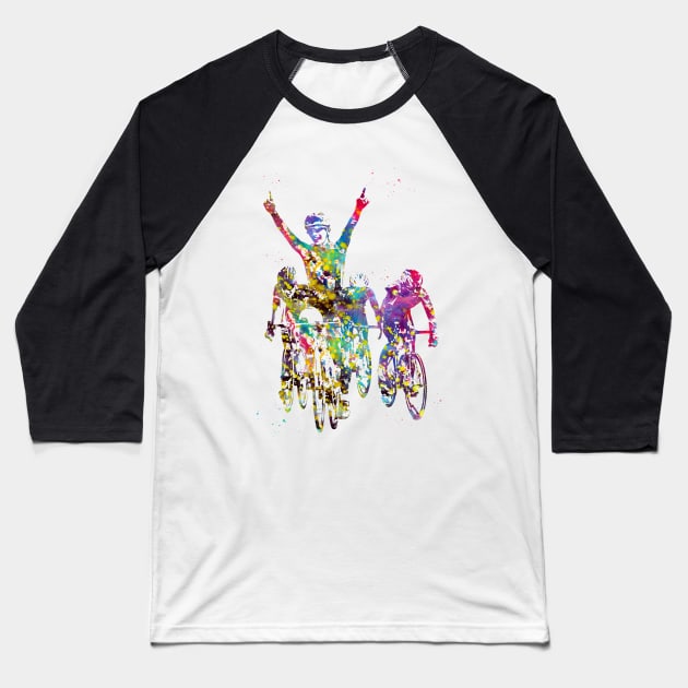 Cycling race Baseball T-Shirt by erzebeth